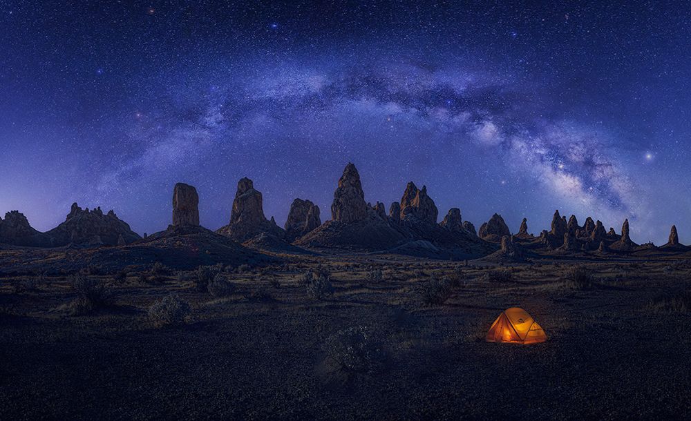 Milky Way Over The Strange Land art print by Anna Zhang for $57.95 CAD