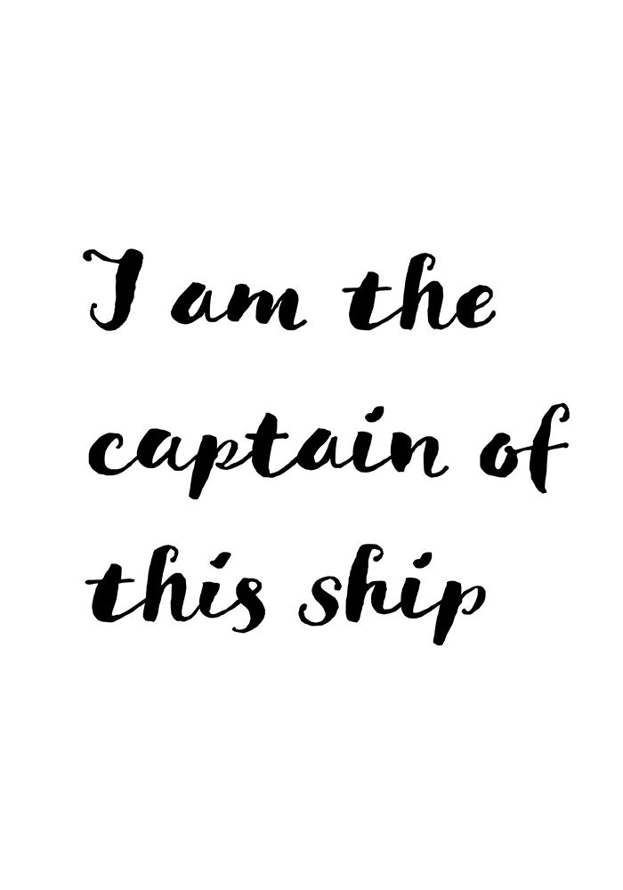 I am the captain of this ship art print by 1x Studio II for $57.95 CAD