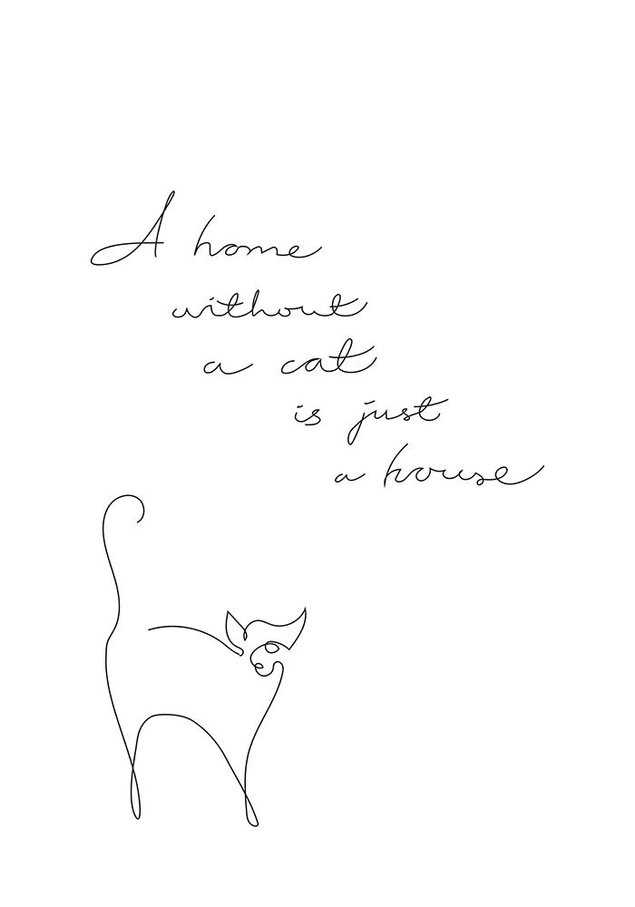 Without a cat art print by 1x Studio II for $57.95 CAD