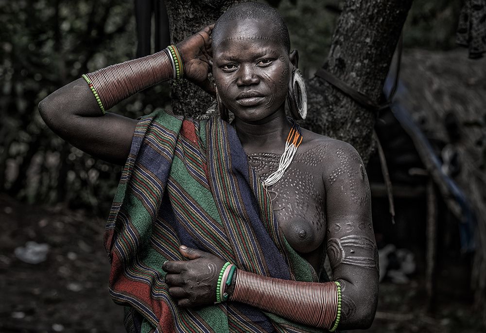 Surmi Tribe Woman - Ethiopia art print by Joxe Inazio Kuesta for $57.95 CAD