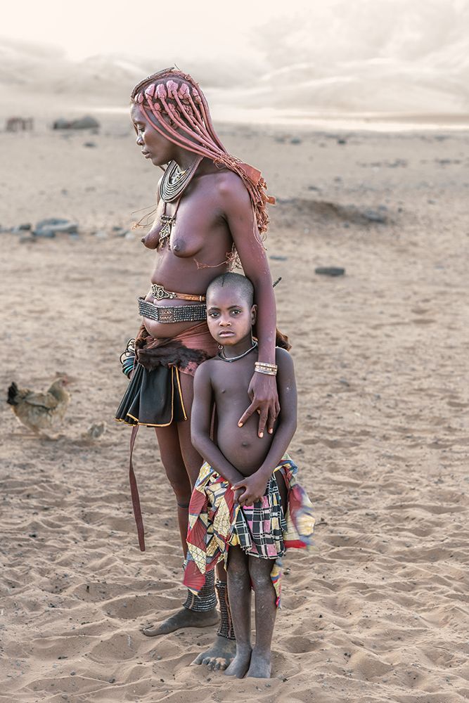 Himba Mother And Daughter art print by Trevor Cole for $57.95 CAD