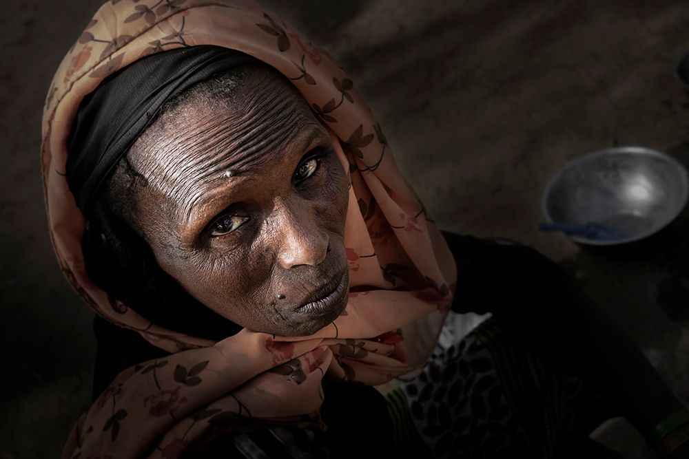 Elder At Niergui Refugee Camp-Tchad art print by Elena Molina for $57.95 CAD