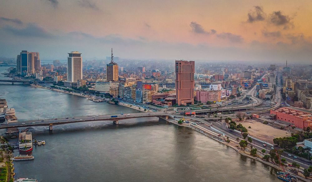 Downtown Egypt Cairo art print by Haytham Al-Hefnawy for $57.95 CAD