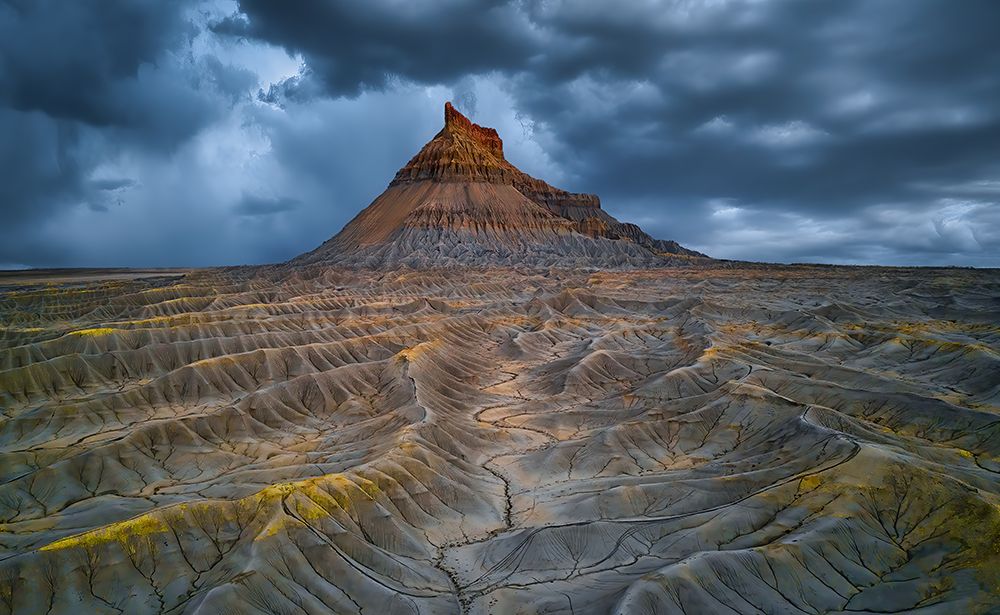 Factory Butte Before A Thunderstorm art print by Michael Zheng for $57.95 CAD