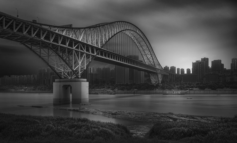 Chaotianmen Bridge art print by Alvin Wang for $57.95 CAD