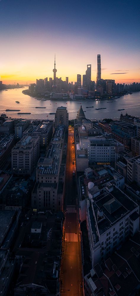 Shanghai Sunrise art print by Jasper Tan for $57.95 CAD
