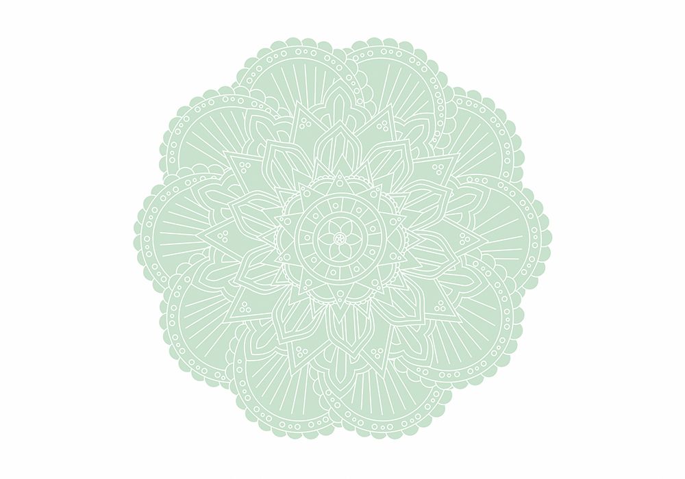 ABSTRACT GREEN MANDALA art print by 1x Studio II for $57.95 CAD