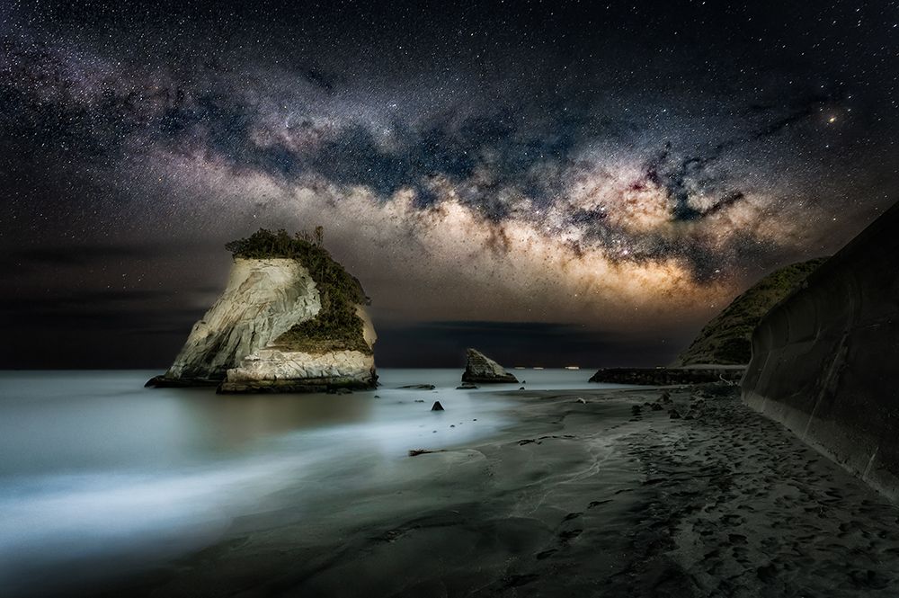 Milky Way Over The Beach art print by Daiki Suzuki for $57.95 CAD