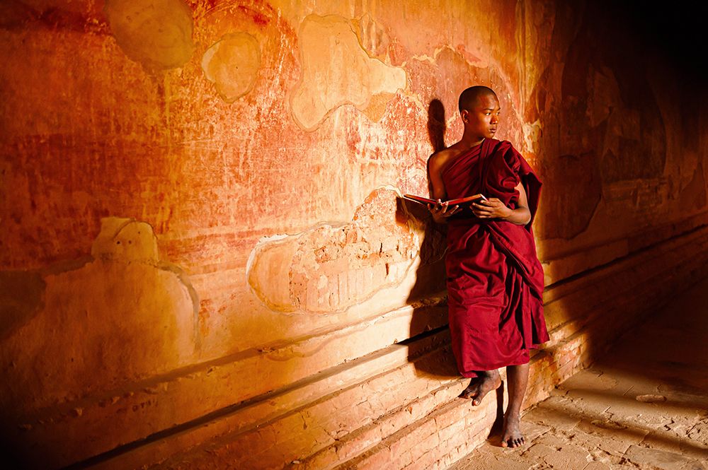 A monk in the monastery art print by John Yuk Kong for $57.95 CAD