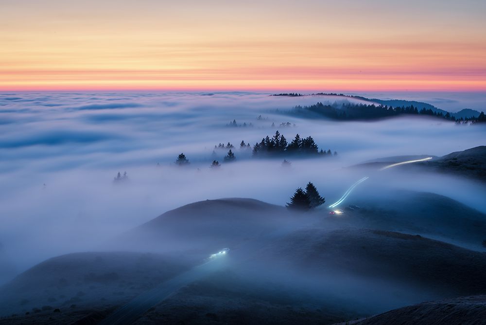 Fog On Mt Tamalpais art print by Ryan Li for $57.95 CAD