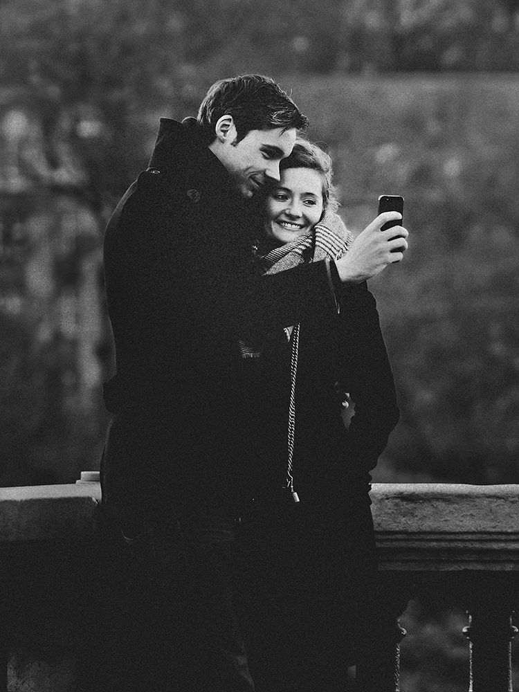 Couple Selfie art print by Eiji Yamamoto for $57.95 CAD