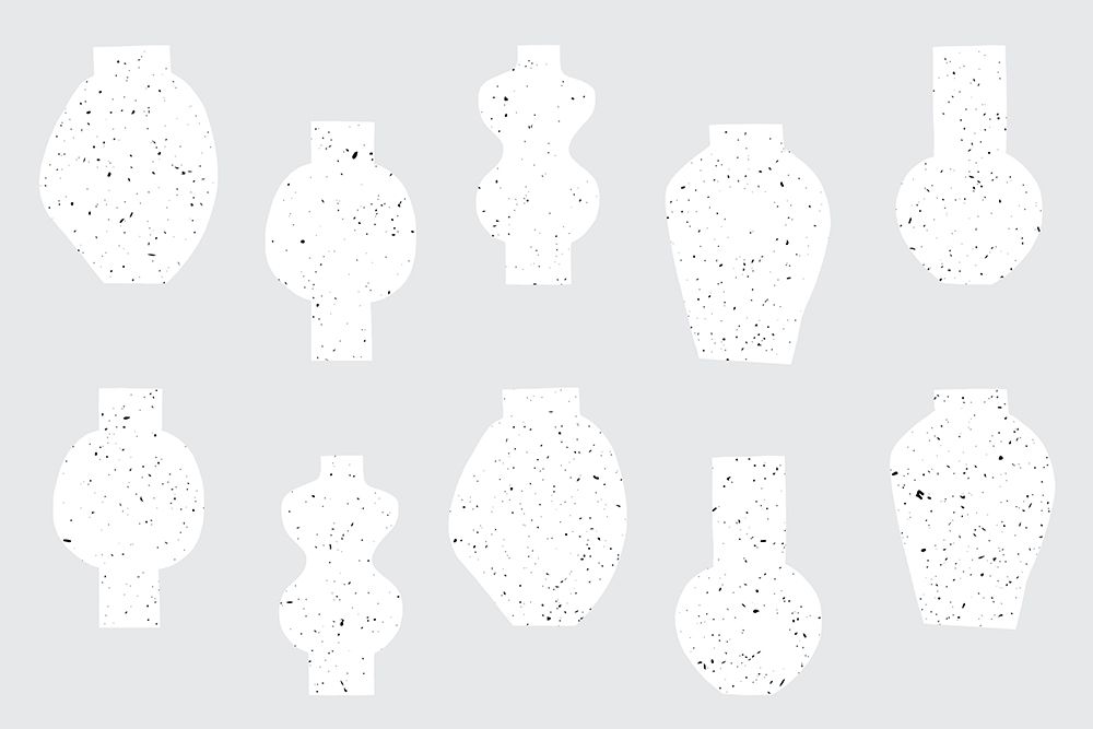 Abstract Vases White art print by Uplusmestudio for $57.95 CAD