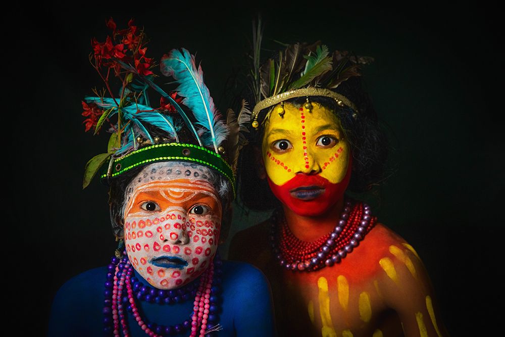 Tribal Duo art print by Nilendu Banerjee for $57.95 CAD