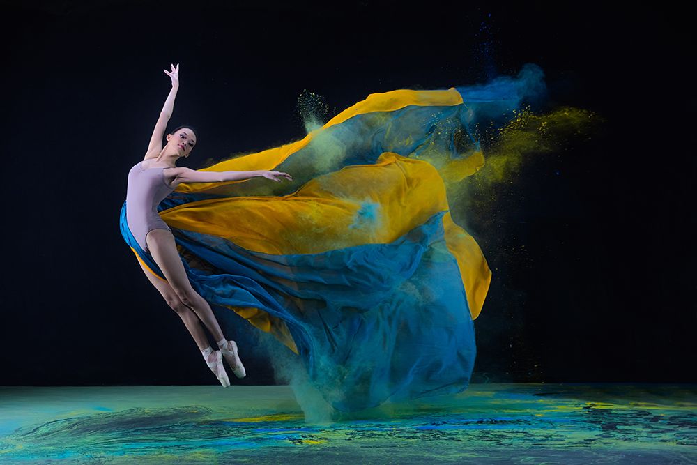 Ballerina Jade With Colourful Cloth art print by Lisdiyanto Suhardjo for $57.95 CAD