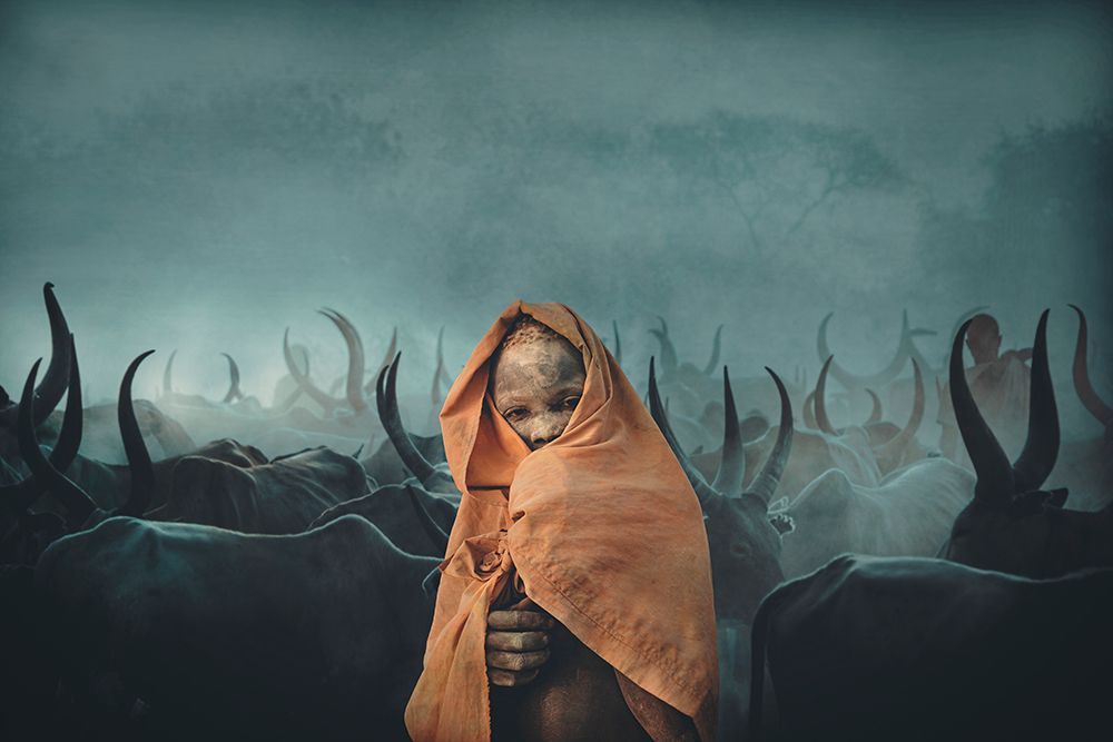 Children of Mundari, South Sudan art print by Svetlin Yosifov for $57.95 CAD