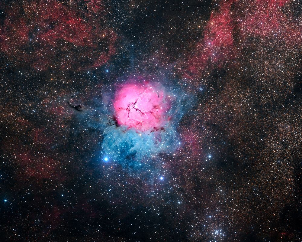 Trifid Nebula art print by Vikas Chander for $57.95 CAD