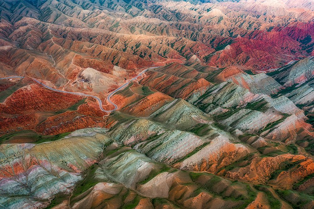 Painted Mountain Layers art print by Xiaoyang Wang for $57.95 CAD