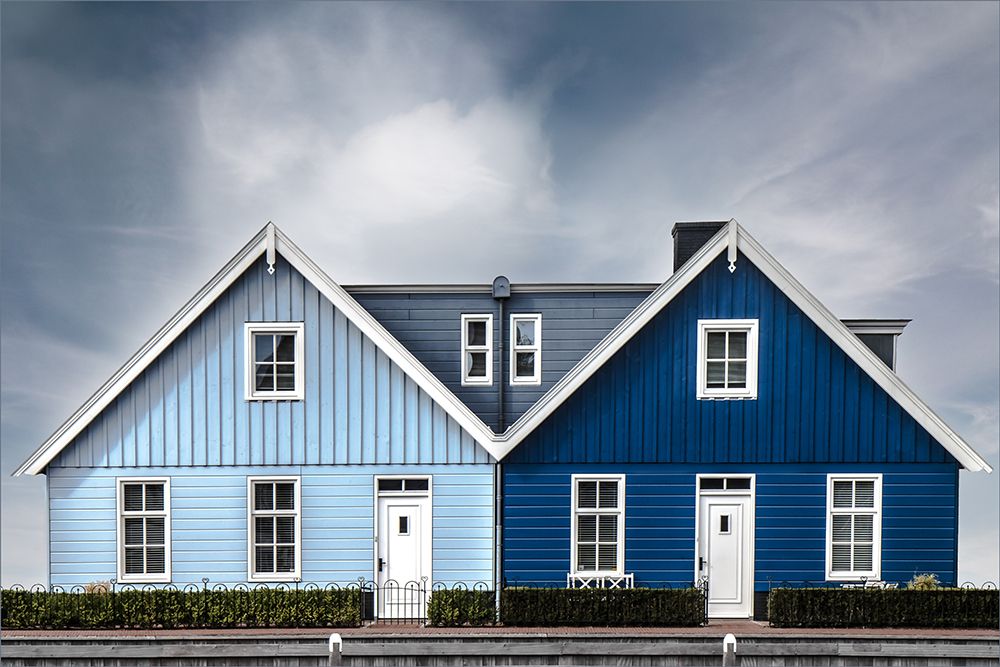 Summer cottages by the sea... art print by Gilbert Claes for $57.95 CAD
