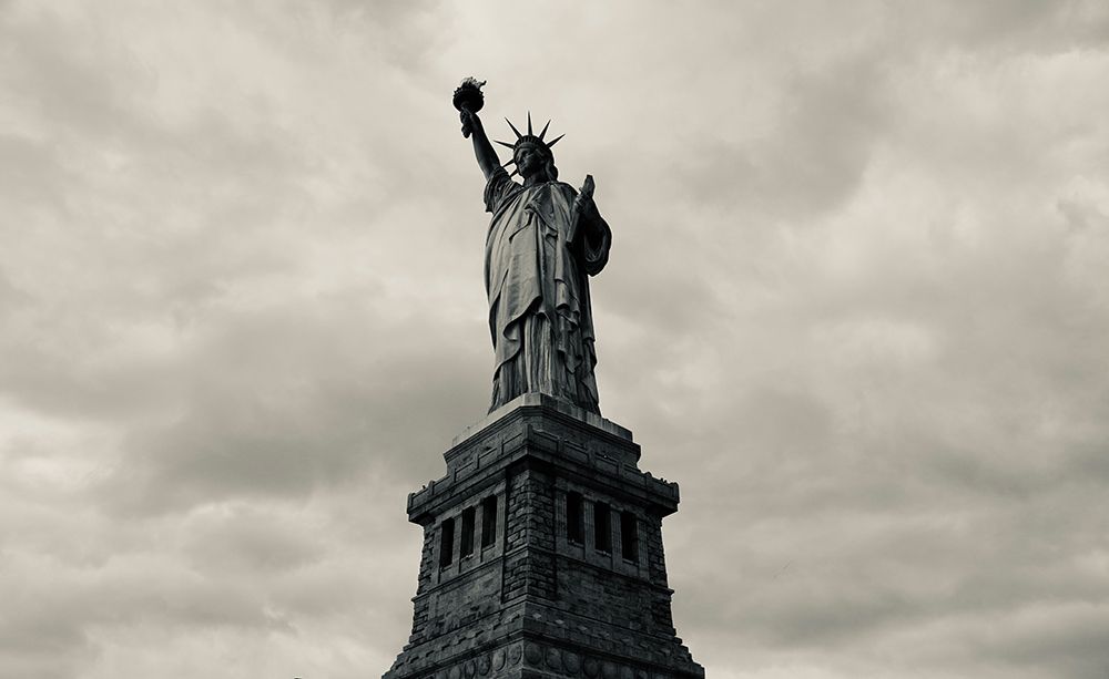 GOD BLESS AMERICA art print by Xiaoyang Liu for $57.95 CAD