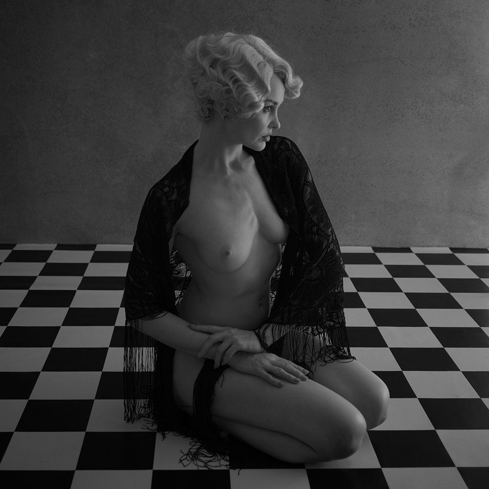 Blonde On The Tiles art print by Mel Brackstone for $57.95 CAD