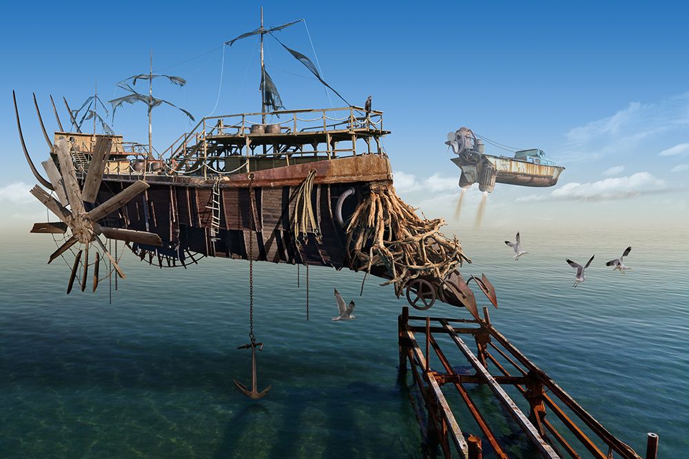 The old seafarer art print by Radoslav Penchev for $57.95 CAD