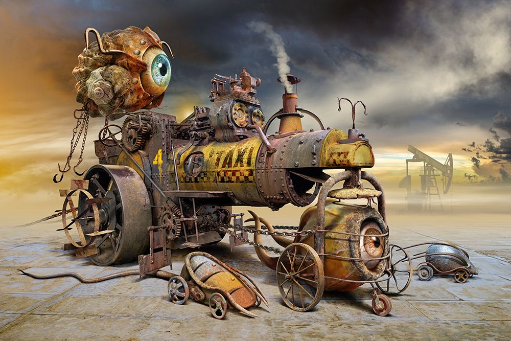 Taxi art print by Radoslav Penchev for $57.95 CAD