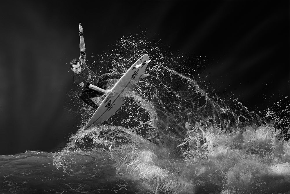 Surfing art print by Yun Thwaits for $57.95 CAD