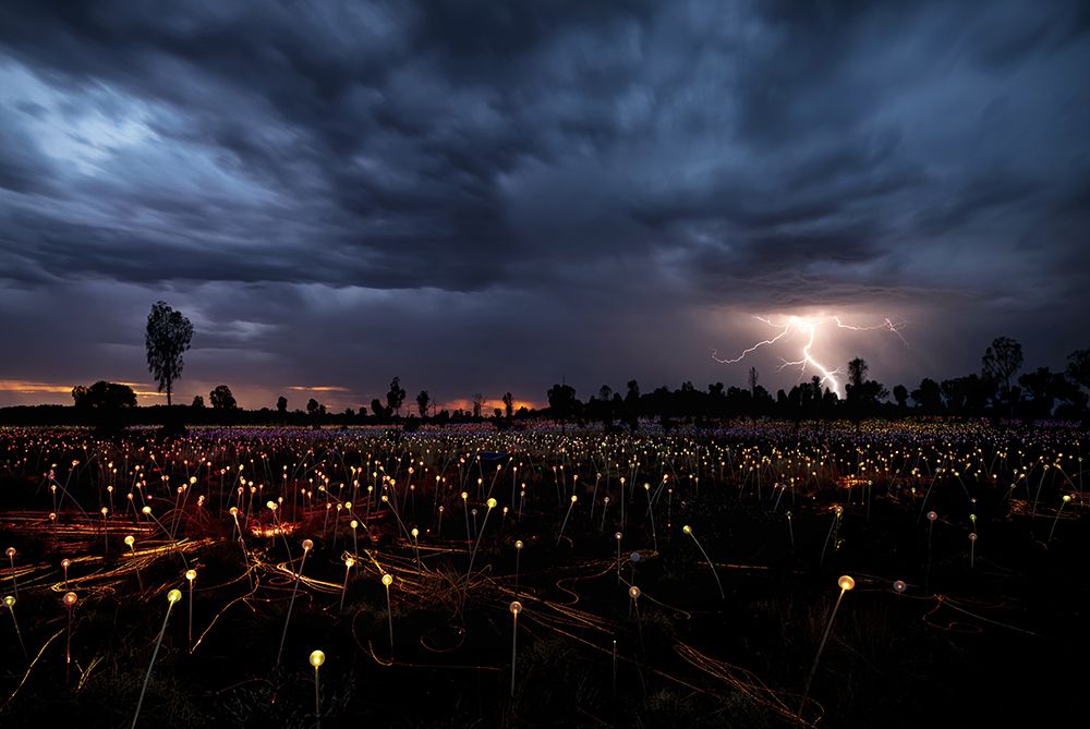 Lightning Crashes art print by Ashley Sowter for $57.95 CAD