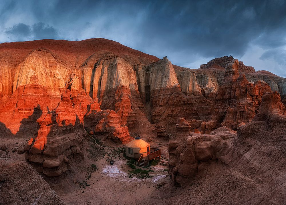 Yurt In The Canyon art print by Mei Xu for $57.95 CAD