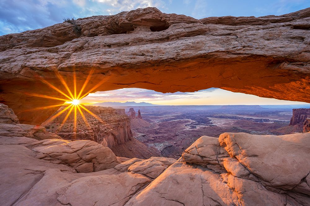 Sunrise at Mesa Arch - Canyonland National Park art print by Dheeraj Uthaiah for $57.95 CAD