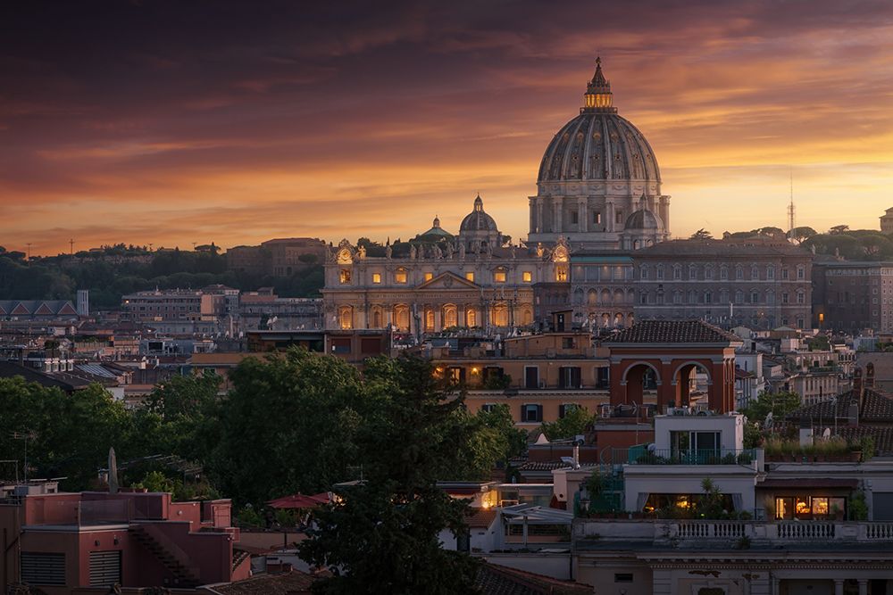 Vatican Sunset art print by Jose Parejo for $57.95 CAD