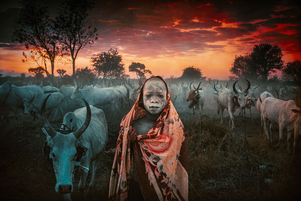06-53 Morning Mundari, South Sudan art print by Svetlin Yosifov for $57.95 CAD
