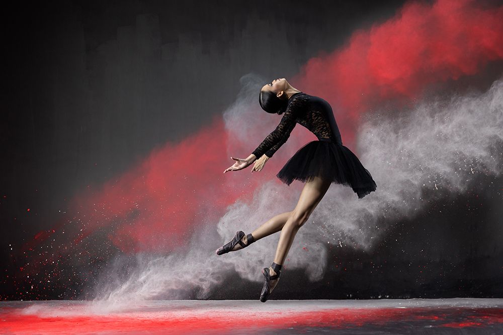 Ballerina Red n White art print by Lisdiyanto Suhardjo for $57.95 CAD