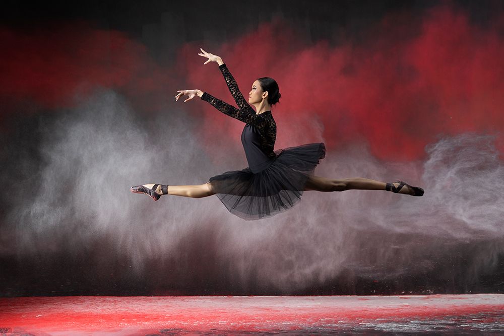 Ballerina Red N White art print by Lisdiyanto Suhardjo for $57.95 CAD