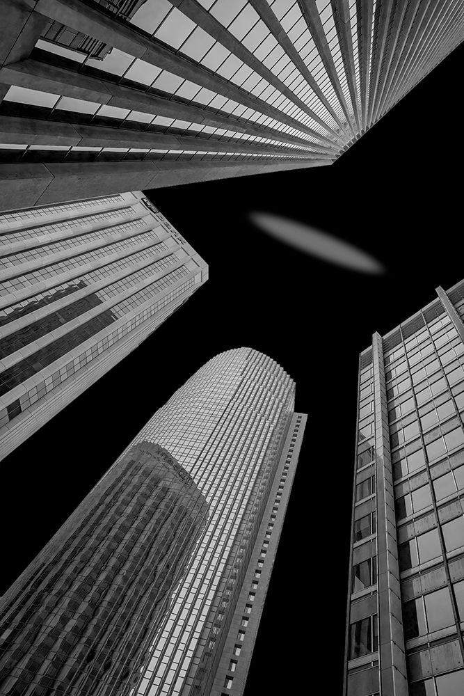 Skyscraper art print by Yun Mao for $57.95 CAD