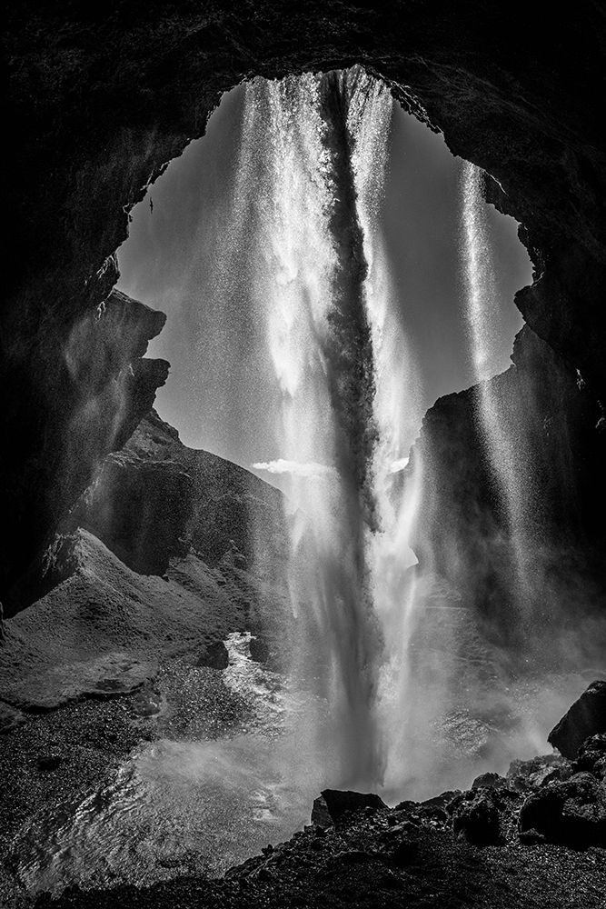 behind the waterfall art print by Dieter Reichelt for $57.95 CAD