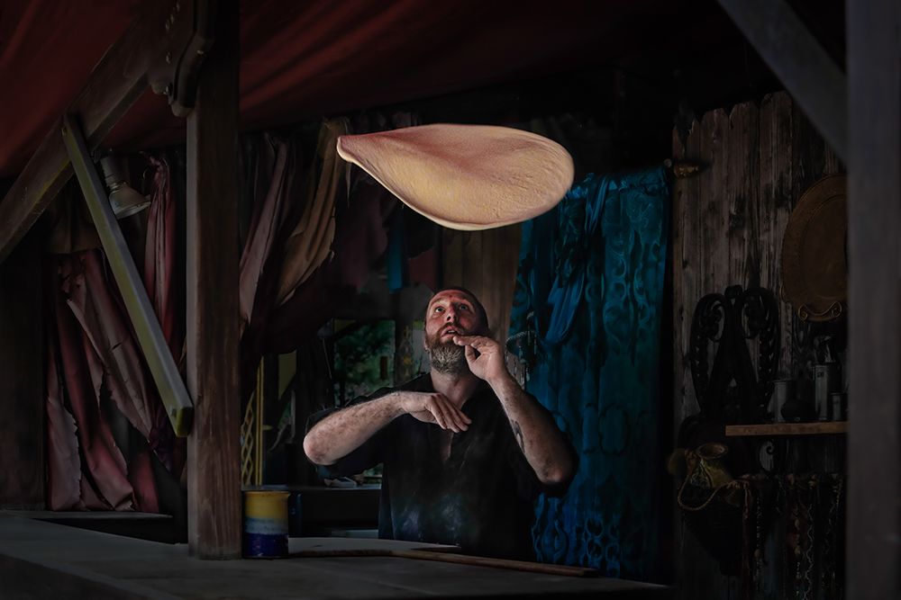 Pizza Maker art print by Jiangping Chang for $57.95 CAD