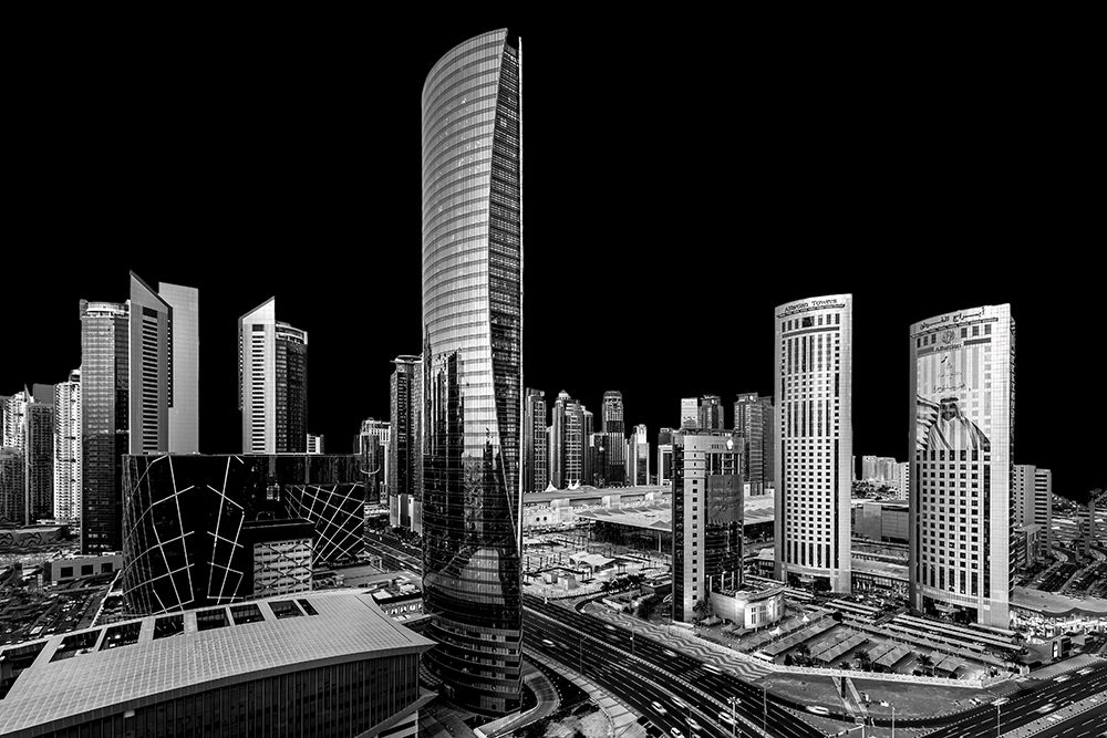 City Absolute Black art print by Abdelkader Allam for $57.95 CAD