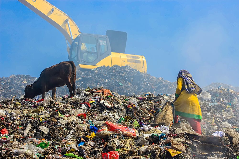 The Children Collect Recyclable Materials art print by Muhammad Amdad Hossain for $57.95 CAD