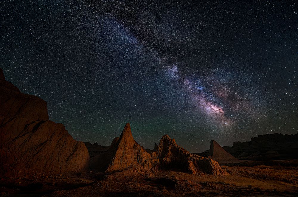 Night Sky Of Badlands art print by Ruiqing P. for $57.95 CAD