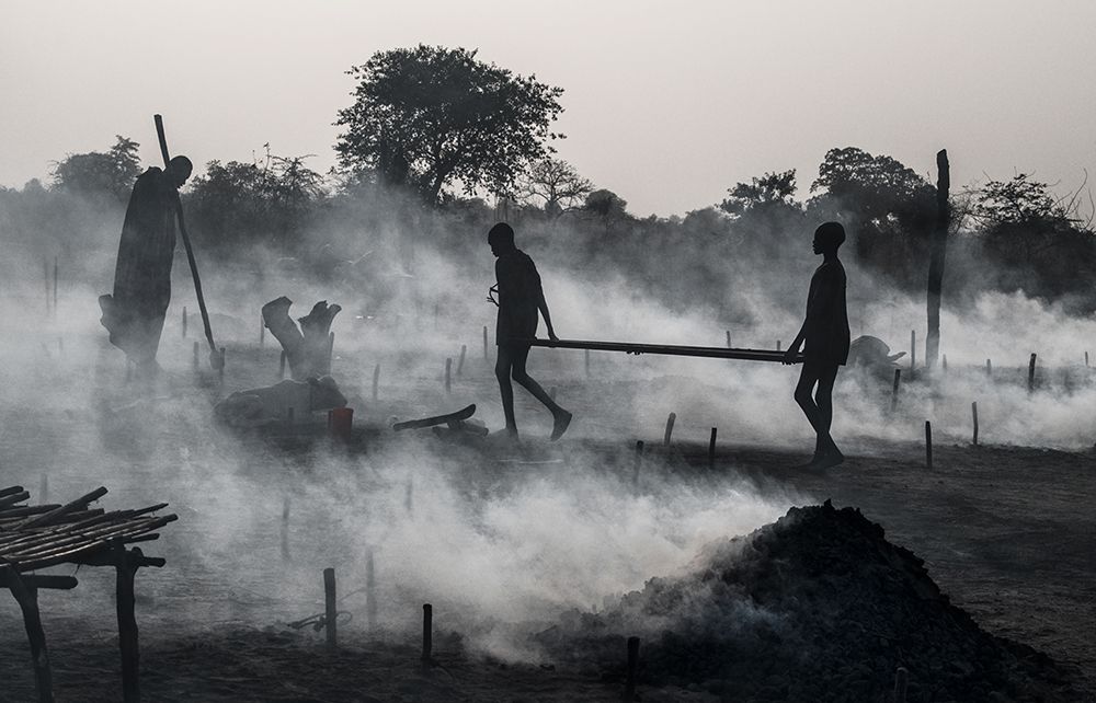Life In A Mundari Cattle Camp - South Sudan art print by Joxe Inazio Kuesta for $57.95 CAD