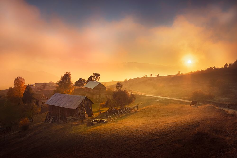 A Misty Sunset art print by Slavi Zayakov for $57.95 CAD