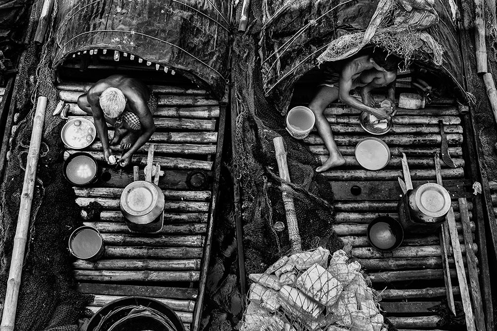 Daily Life Of Fisherman art print by Sudipta Chakraborty for $57.95 CAD