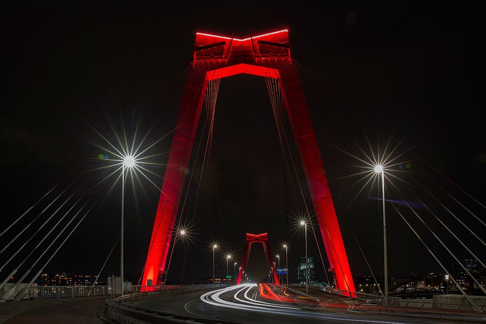 The Red Bridge. art print by Wilma Wijers Smeets for $57.95 CAD