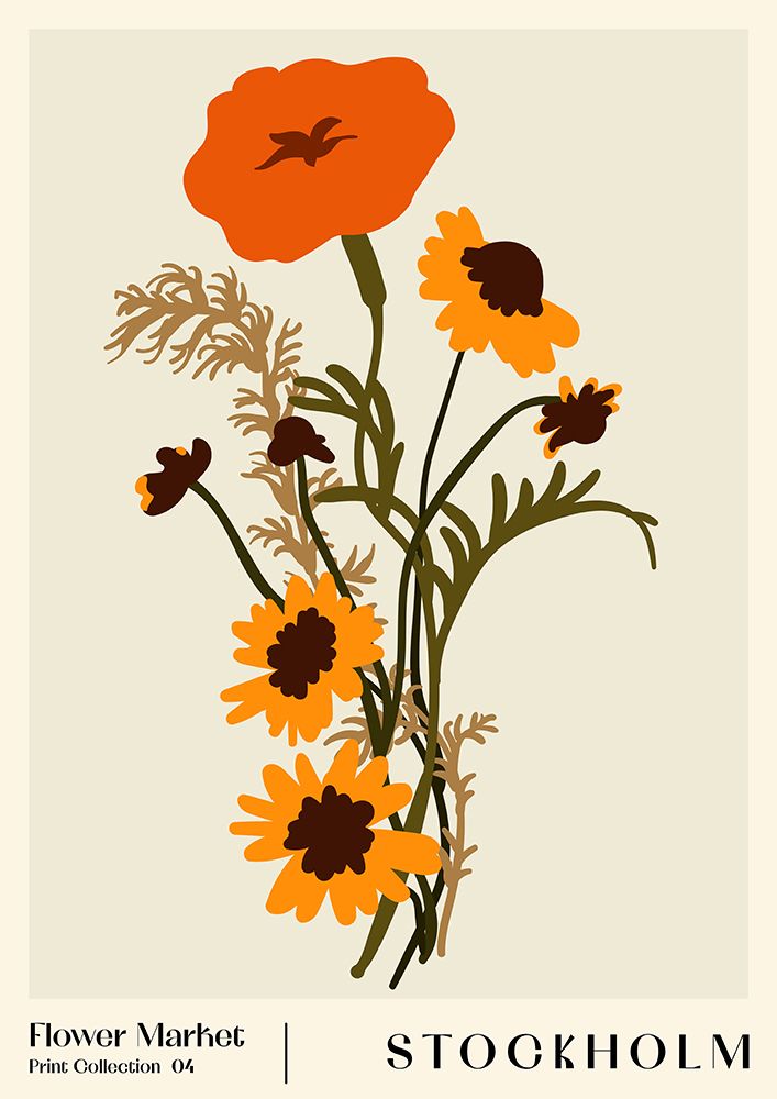Flower Market. Stockholm art print by NKTN for $57.95 CAD