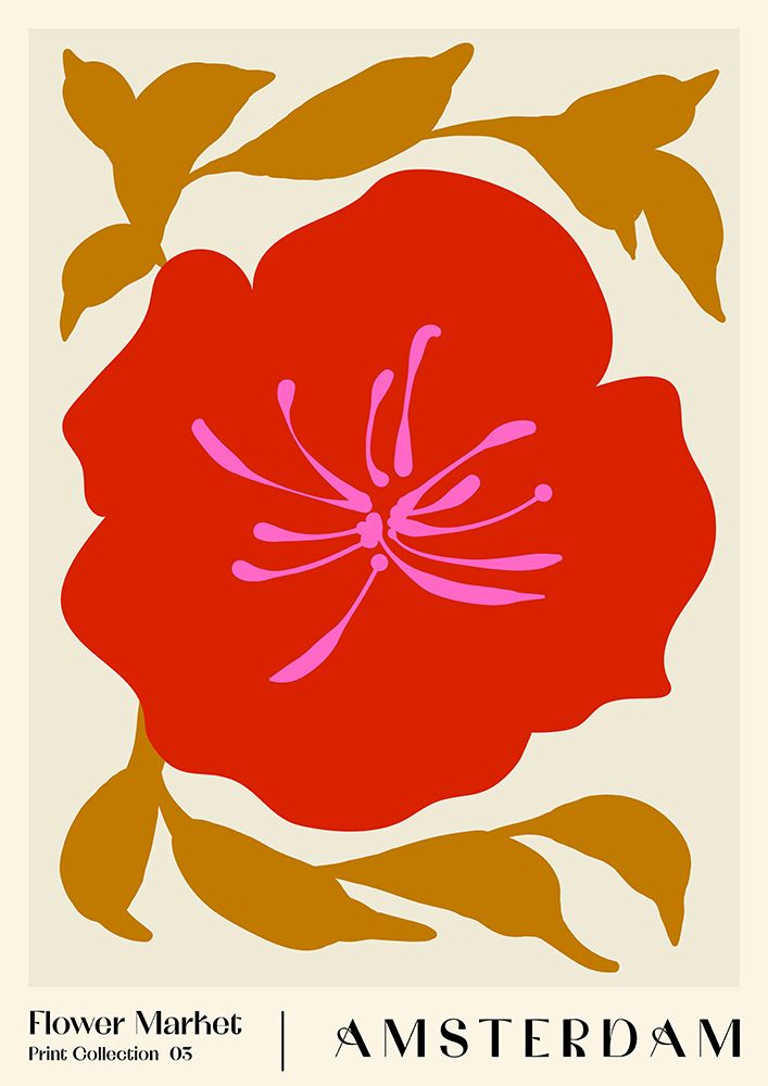 Flower Market. Amsterdam art print by NKTN for $57.95 CAD