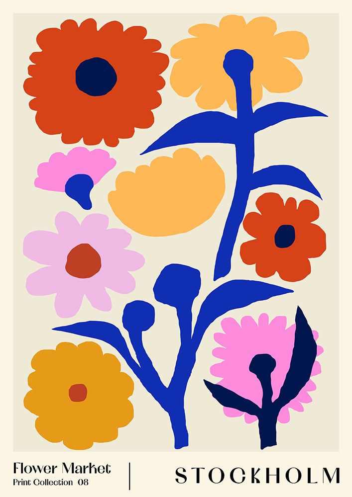Flower Market. Stockholm art print by NKTN for $57.95 CAD