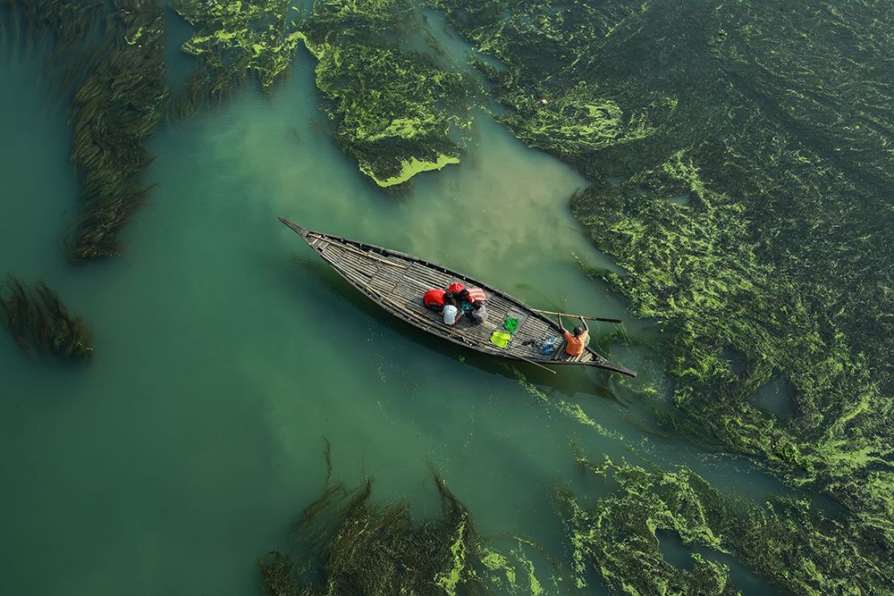 Crossing The Algae RIVer art print by Muhammad Amdad Hossain for $57.95 CAD