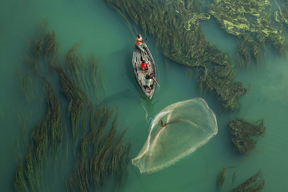Traditional Fishing art print by Muhammad Amdad Hossain for $57.95 CAD