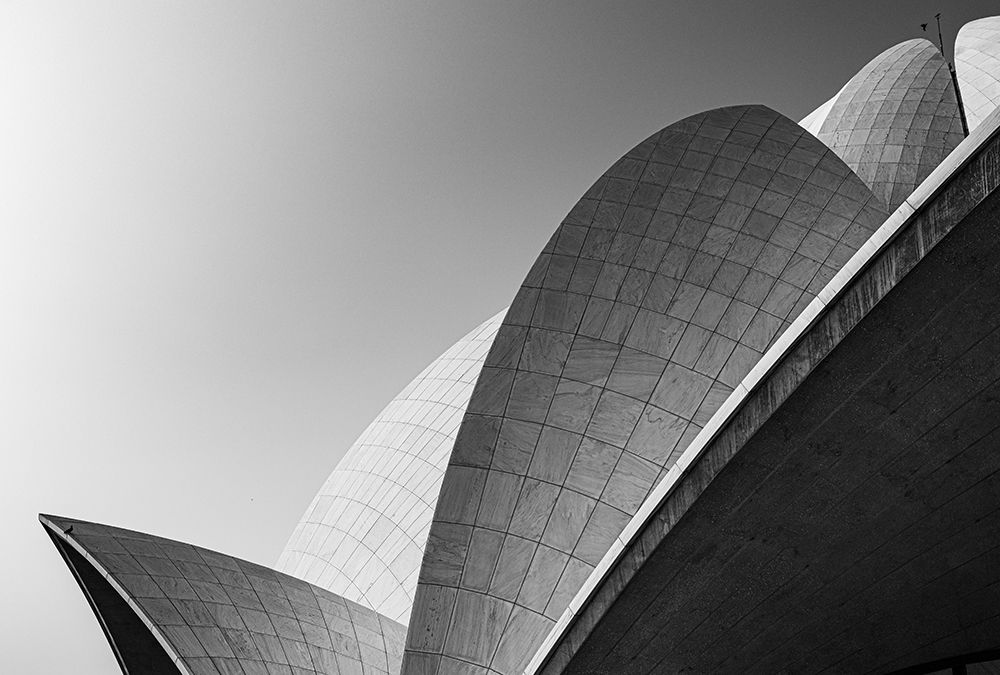 Lotus Temple .. The Grey Scale art print by Shobhit Chawla for $57.95 CAD